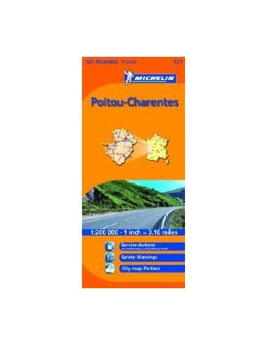 MN 521 Poitou-Charentes térkép