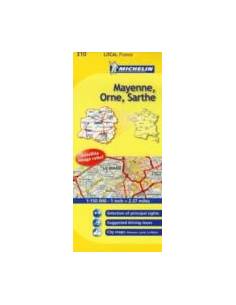 MN 310 Mayenne - Orne - Sarthe térkép