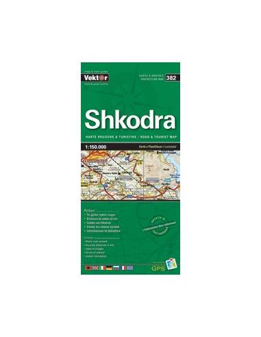SHKODRA AUTÓS TURISTATÉRKÉP (382)