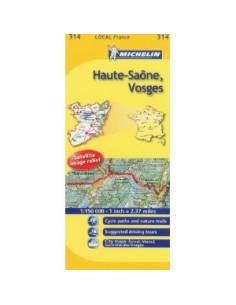 MN 314 Haute-Saone - Vosges térkép