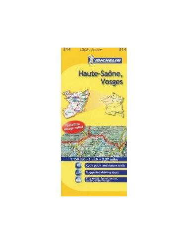 MN 314 Haute-Saone - Vosges térkép
