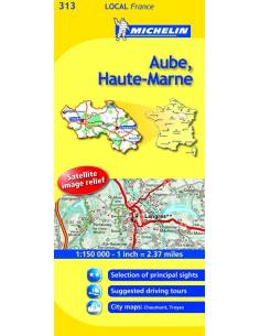 MN 313 Aube - Haute-Marne térkép