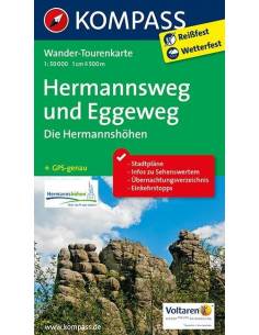 KK 2504 Hermannsweg und Eggeweg,  Hermannshöhen túratérkép