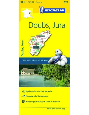 MN 321 Doubs - Jura térkép