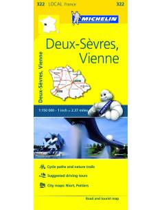 MN 322 Deux-Sévres - Vienne térkép