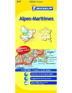 MN 341 Alpes-Maritimes térkép
