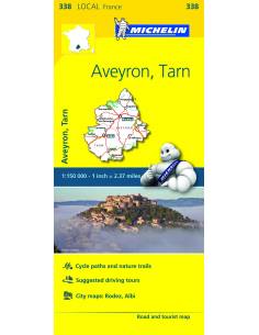 MN 338 Aveyron - Tarn térkép