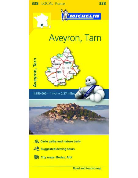 MN 338 Aveyron - Tarn térkép