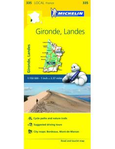 MN 335 Gironde - Landes térkép