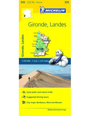 MN 335 Gironde - Landes térkép