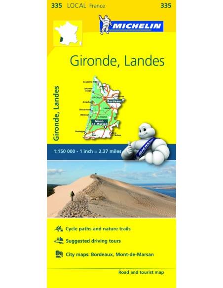 MN 335 Gironde - Landes térkép