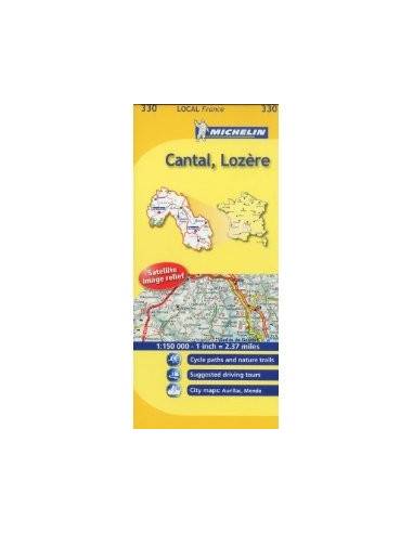 MN 330 Cantal - Lozére térkép