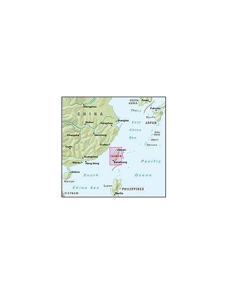 Taiwan - Tajvan térkép
