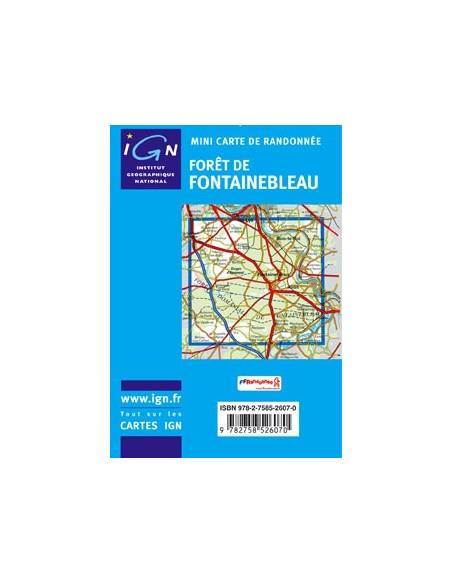 IGN Foret de Fontainebleau mini térkép M2417 OT