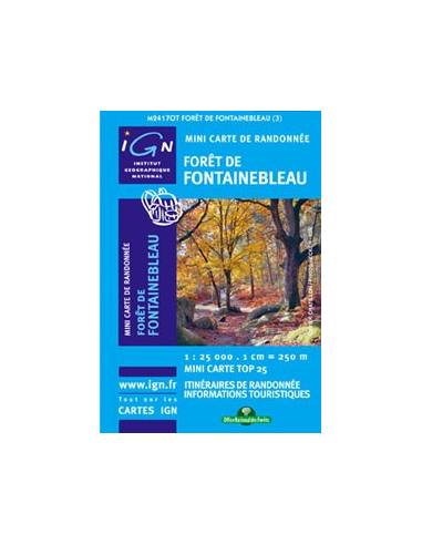 IGN Foret de Fontainebleau mini térkép M2417 OT