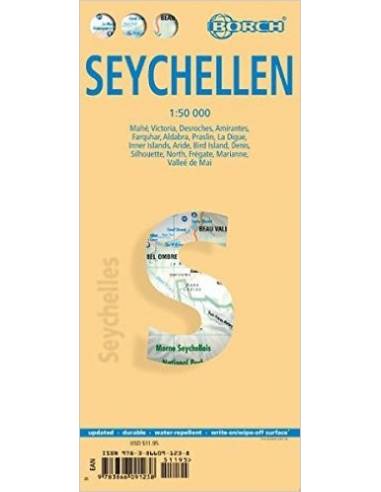 Seychellen - Seychelles térkép - BORCH