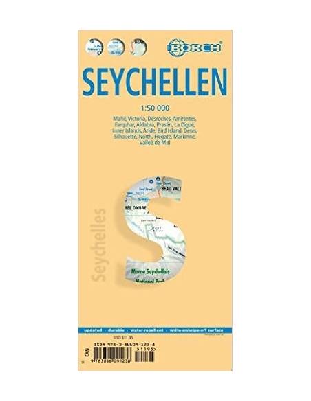 Seychellen - Seychelles térkép - BORCH