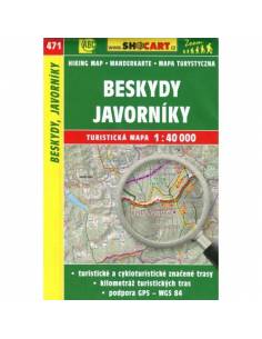 SC 471 Beskydy, Javorníky turistatérkép