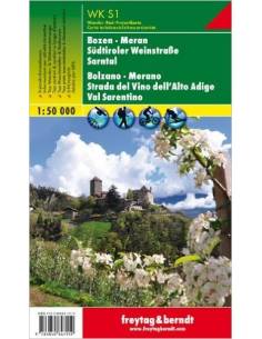 WKS 1 Bolzano/Merano/Srantal térkép