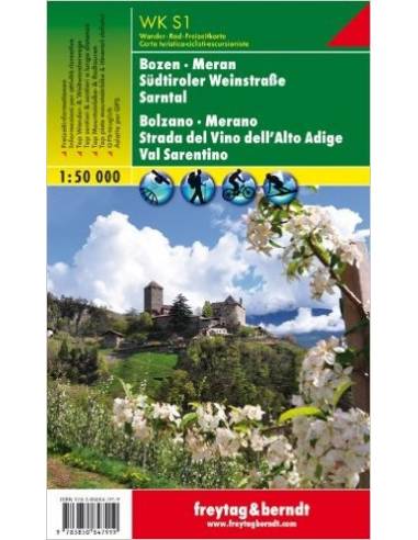 WKS 1 Bolzano/Merano/Srantal térkép