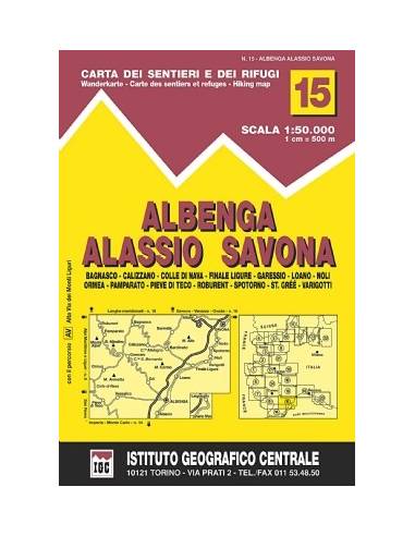 IGC 15 Albenga, Alassio, Savona térkép