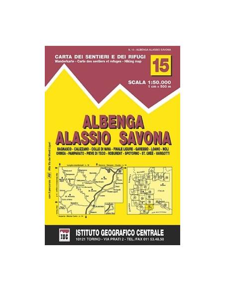 IGC 15 Albenga, Alassio, Savona térkép