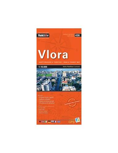 VLORA VÁROSTÉRKÉP (436) LAMINÁLT