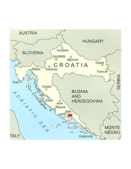 HG-DA 02 Omiska Dinara turistatérkép (Mosor-hegység)