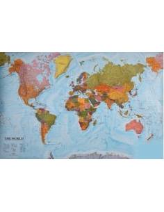 The World - A Föld országai térkép - íves