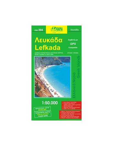 Lefkada (304) autó és turistatérkép