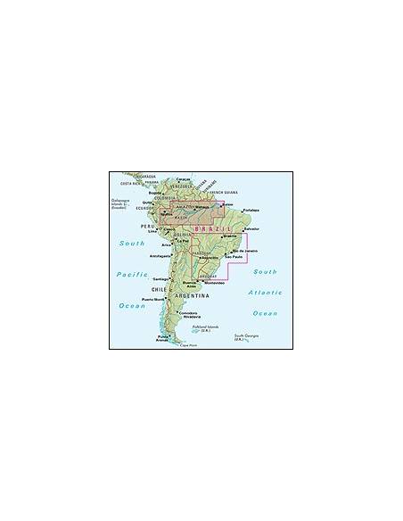 Brazil - Amazon - Brazília - Amazónia térkép