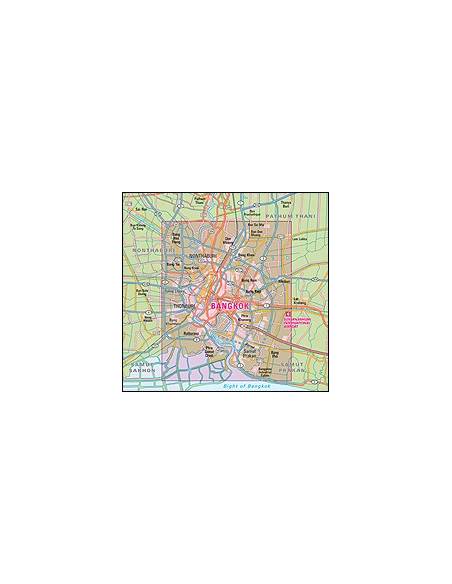Bangkok és környéke térkép - Bangkok and Greater Bangkok