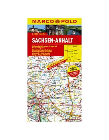 Sachsen-Anhalt - Szászország  térkép (Marco Polo)