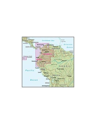 Kolumbia, Ecuador térkép - Colombia - Ecuador