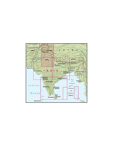 India North - Észak-India térkép