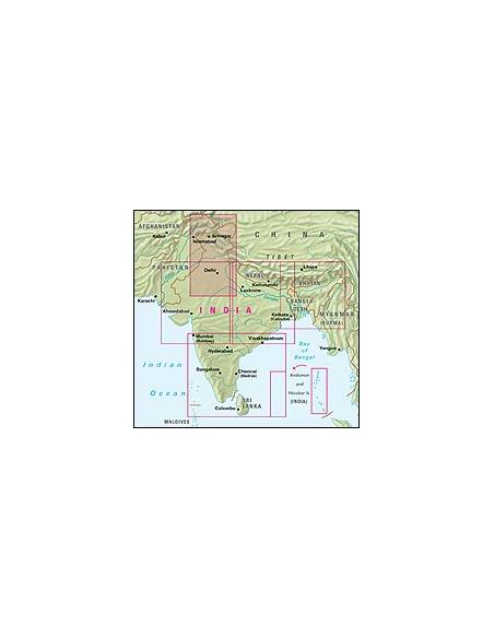 India North - Észak-India térkép