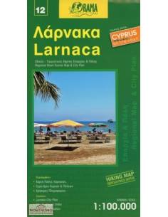 Larnaca város - és régiótérkép