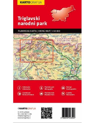 Triglav Nemzeti Park turistatérkép